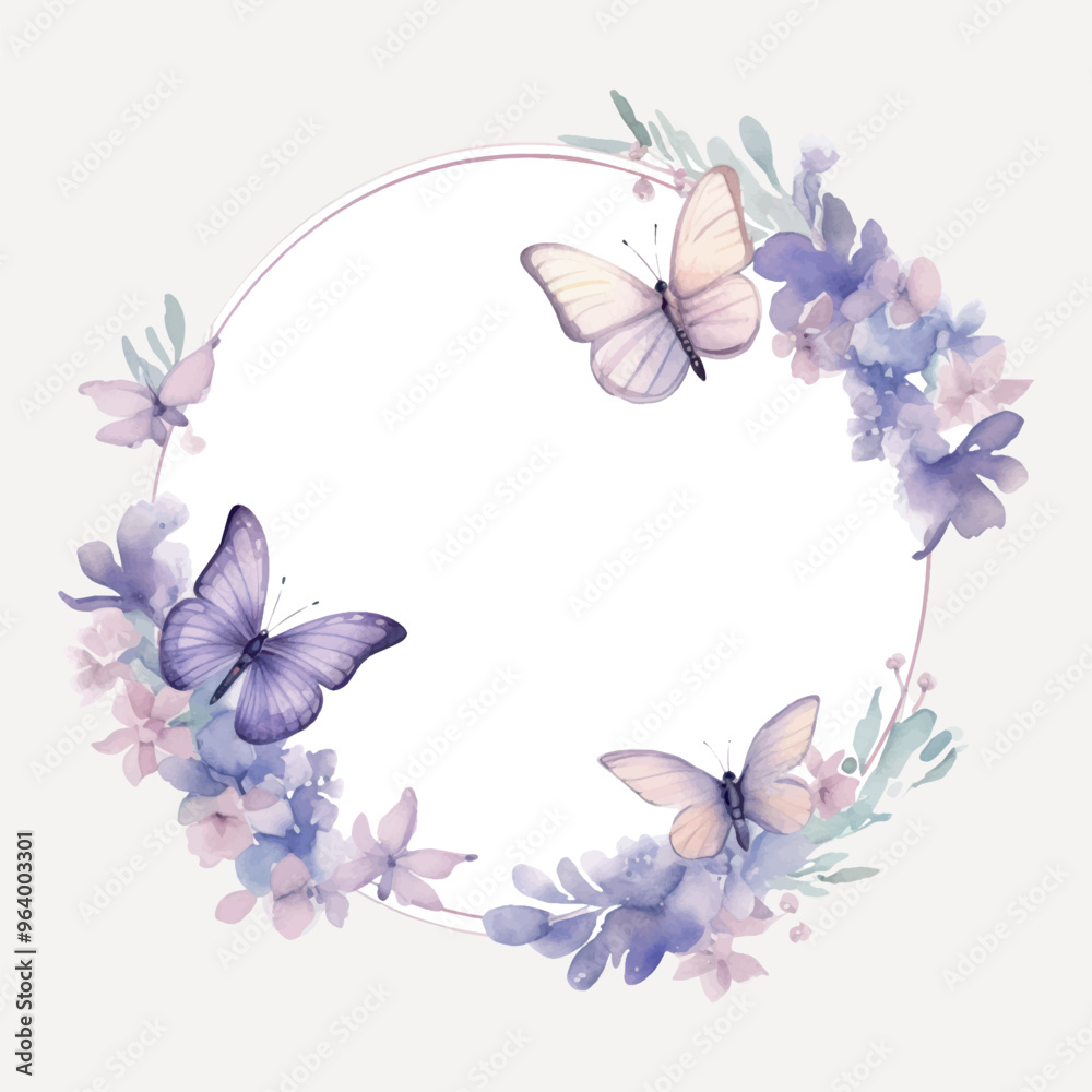 Elegant floral butterfly wreath Elegant floral butterfly wreath