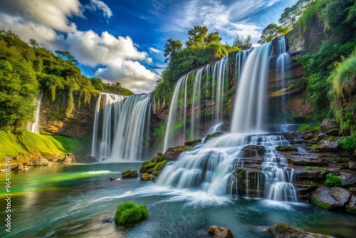 Mac Mac Falls in the afternoon, where the waterfall itself has come to life, its waters flowing and swirling like a majestic, liquid serpent.