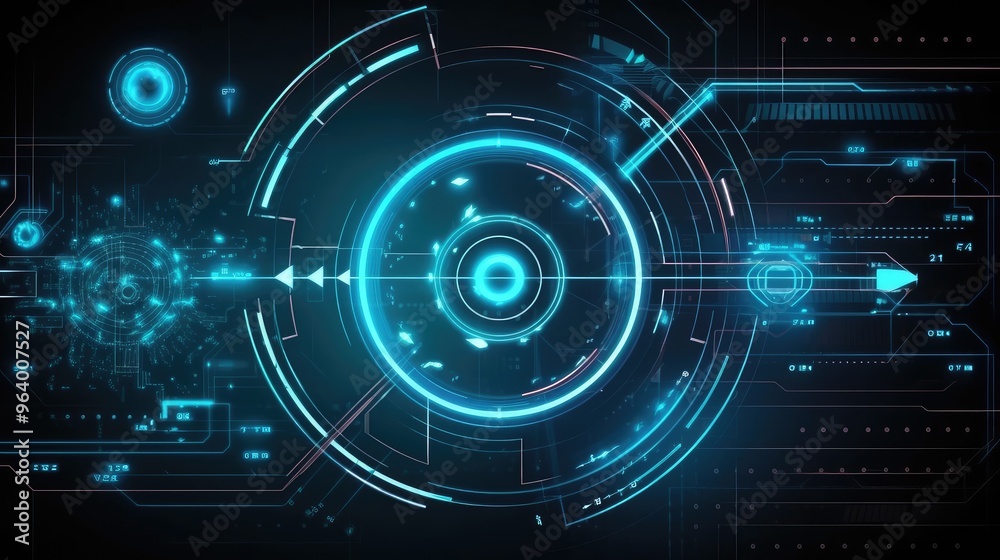 Futuristic Digital Interface Elements