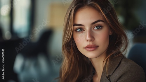 Wallpaper Mural Woman at desk. Torontodigital.ca