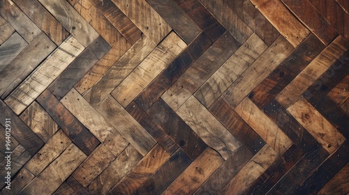 Textured Grunge Wood Parquet Background.