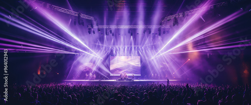 Energizing Music Concert Under Vibrant Lights