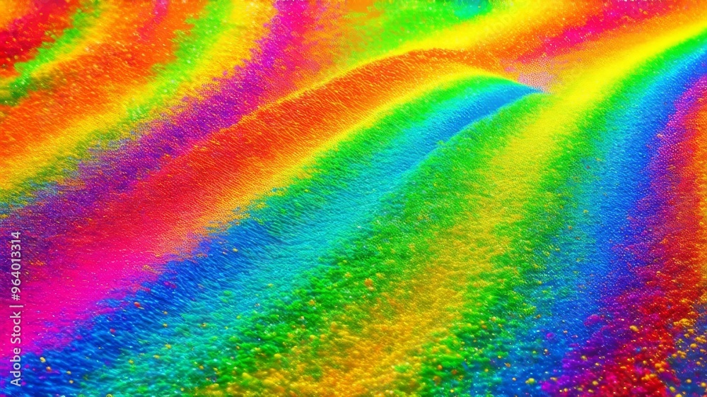 Obraz premium Rainbow vibrant abstract waves create a textured background
