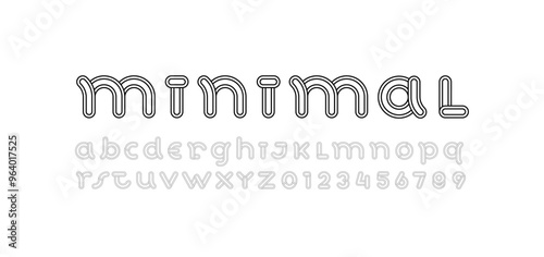 alphabet simple decorative art font