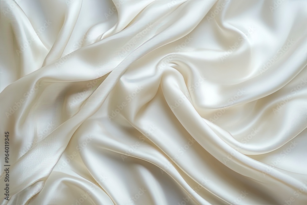 white silk fabric background copy space , ai
