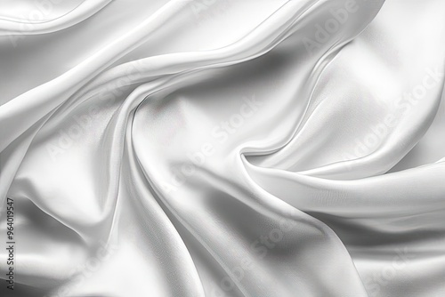 white silk fabric background copy space , ai