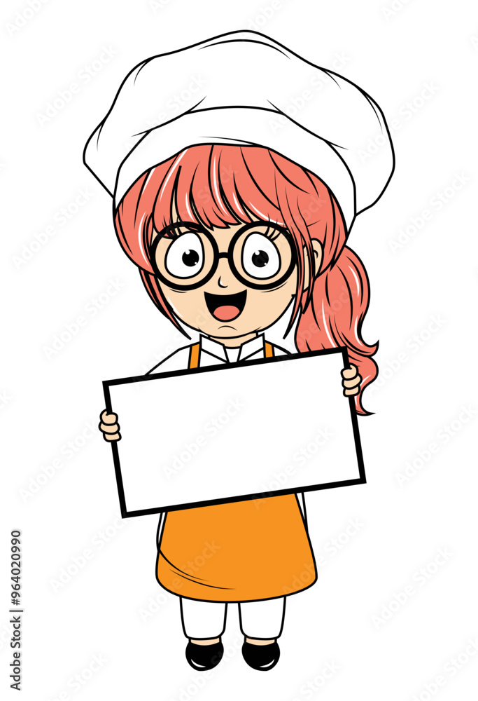 Cute Little Chef Cartoon