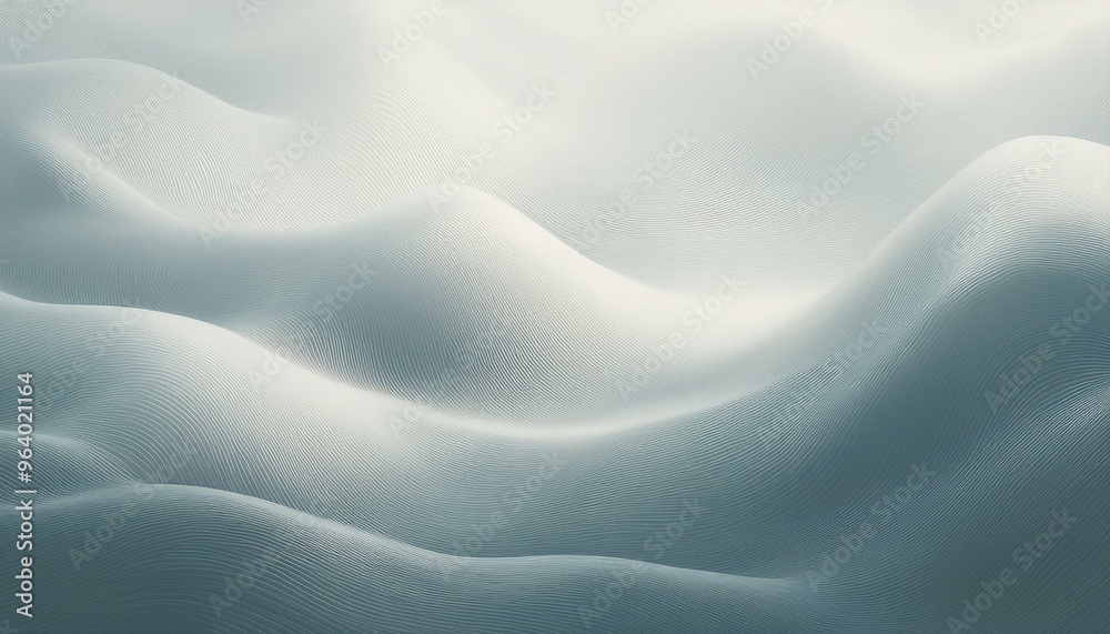 Abstract white background with smooth, flowing wave patterns, minimalistic design features blurred lines, curved textures that create a calming, elegant visual effect, corporate branding Abstract white background with smooth, flowing wave patterns, minimalistic design features blurred lines, curved textures that create a calming, elegant visual effect, corporate branding