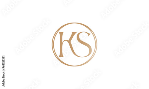 ks logo design, KS Letter Initial Logo Design Template Vector Illustration, KS modern logo