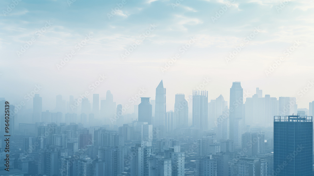 Urban Dreams in the Misty Cityscape
