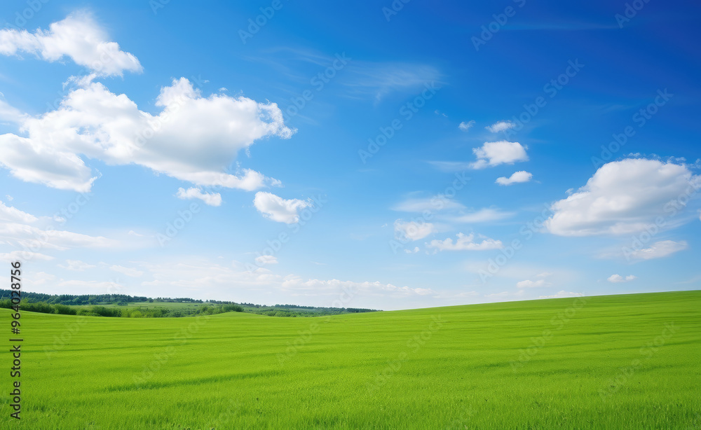 Vibrant Greenery and Expansive Skies Serenity Vibrant Greenery and Expansive Skies Serenity