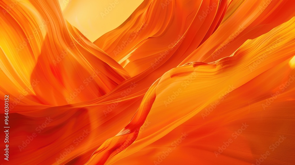 A very long orange line with a lot of detail A very long orange line with a lot of detail