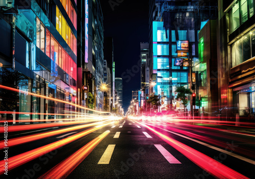 City Lights at Warp Speed: Urban Vibrancy