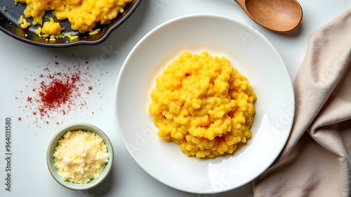 Creamy Risotto alla Milanese with Saffron photo