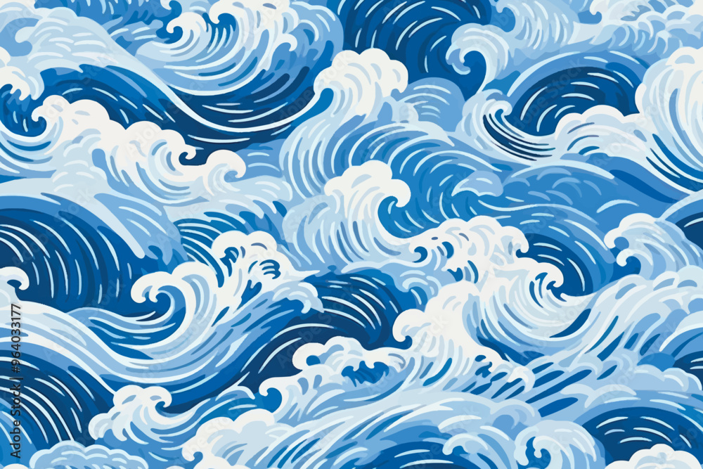 Dynamic ocean wave pattern Dynamic ocean wave pattern