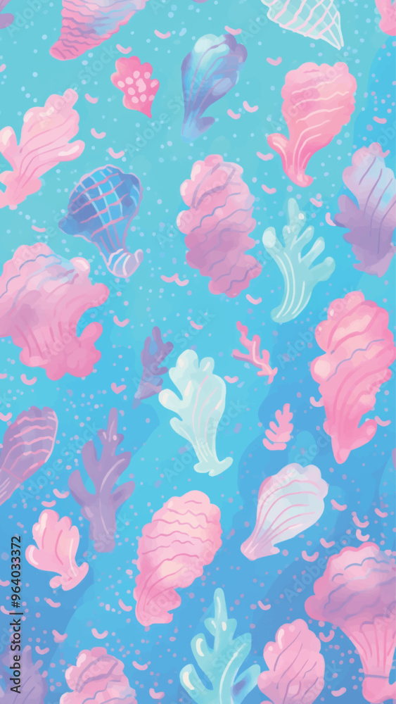 Obraz premium Mermaid backgrounds outdoors pattern.