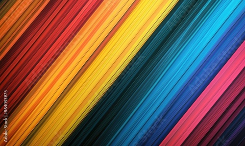 Colorful abstract background featuring a design of stripes in varying widths