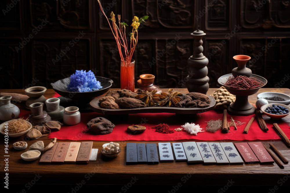 Traditional Chinese Medicine Herb Display Traditional Chinese Medicine Herb Display