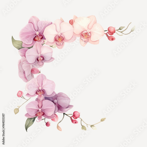 Elegant floral corner decoration
