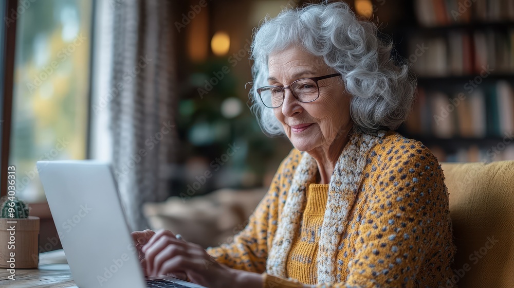 Leading Remote Teams: Elderly Woman Mentoring Young Employees in Virtual Meeting Leading Remote Teams: Elderly Woman Mentoring Young Employees in Virtual Meeting