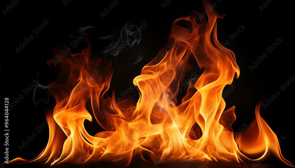 Dynamic and powerful abstract fire flames as a backdrop Dynamic and powerful abstract fire flames as a backdrop