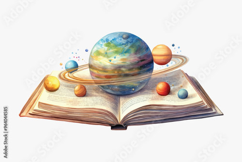 Universe within an open book