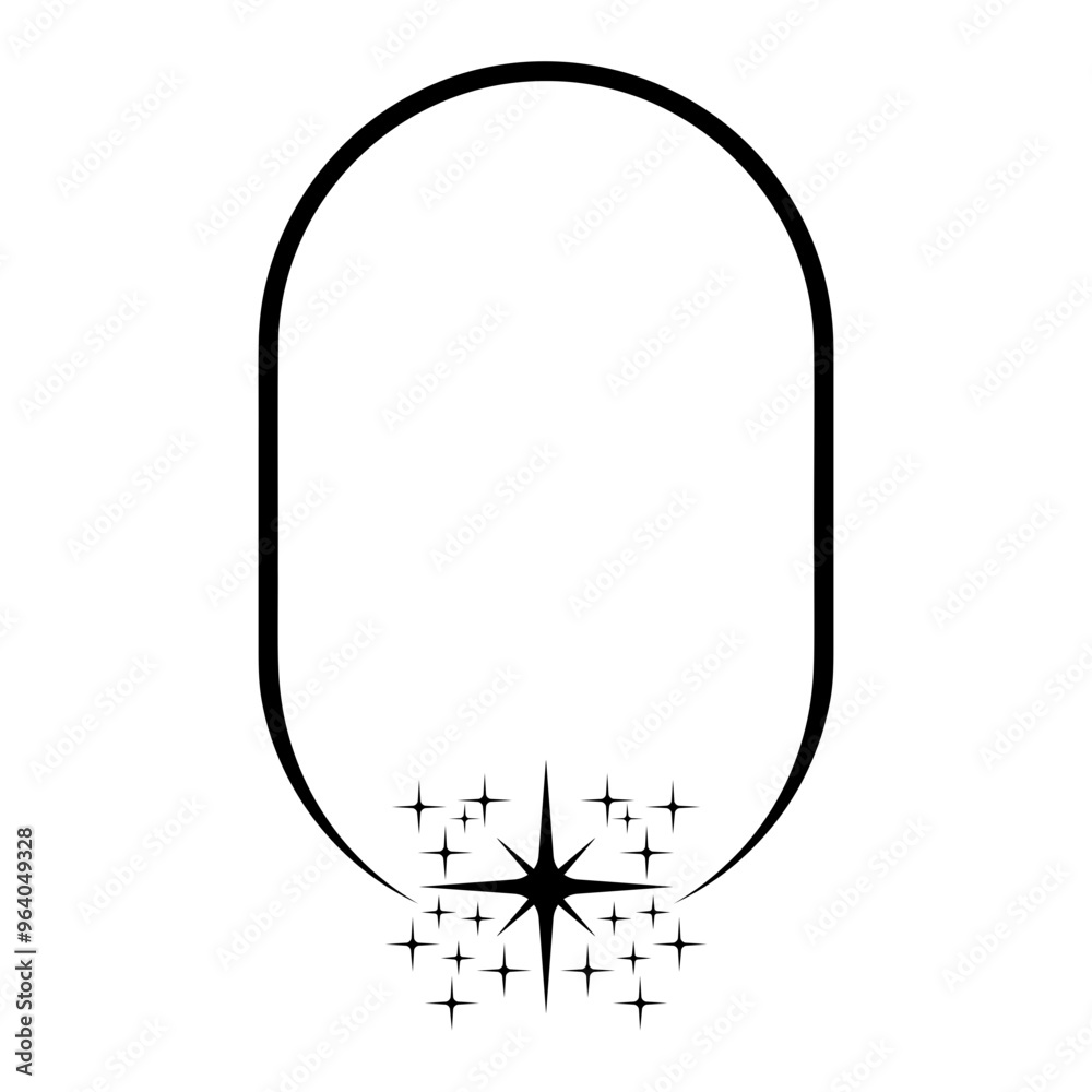 Frame With Star Icon, Simple Icon Vector Design, best used for presentation, application, web and banne Frame With Star Icon, Simple Icon Vector Design, best used for presentation, application, web and banne