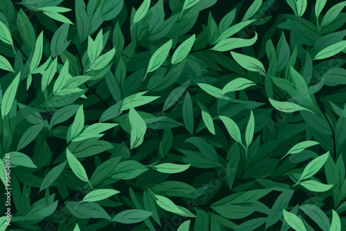 Lush green foliage background