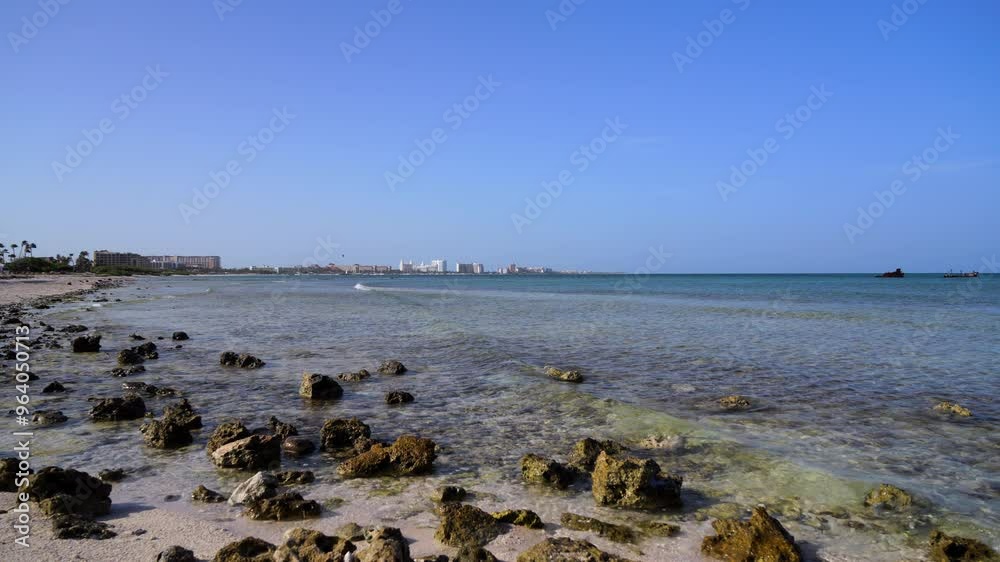 Aruba – picturesque beach scenery on a Caribbean island Aruba – picturesque beach scenery on a Caribbean island