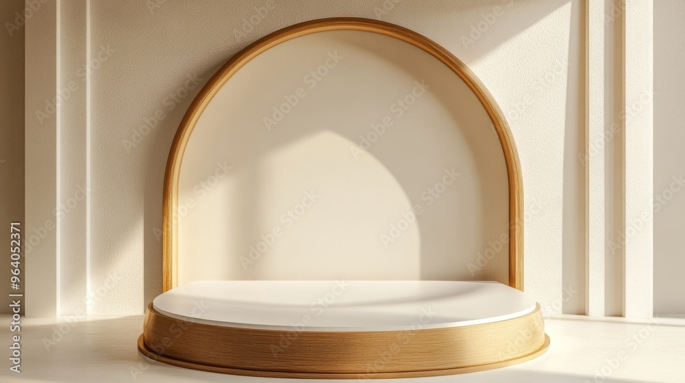 Luxury Podium Product Display 3D Rendering Premium Image Luxury Podium Product Display 3D Rendering Premium Image