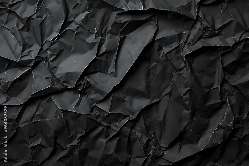 Textured Black Crumpled Paper Background for Creative Designs Textured Black Crumpled Paper Background for Creative Designs