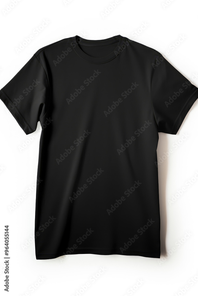 Classic Black T-Shirt Mockup for Design Preview Classic Black T-Shirt Mockup for Design Preview