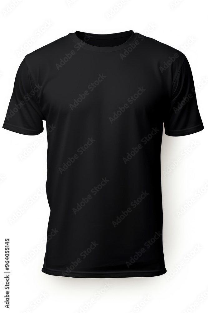 Classic Black T-Shirt Mockup for Design Presentation Classic Black T-Shirt Mockup for Design Presentation
