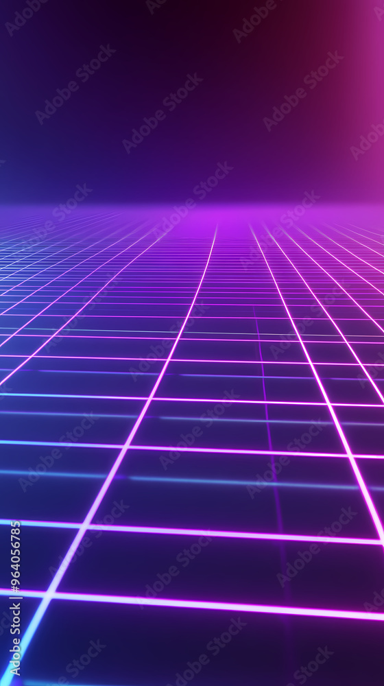 Futuristic tech space with glowing lines Futuristic tech space with glowing lines