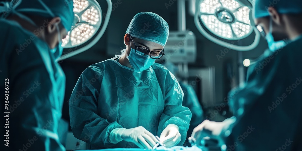 Specialist doctor in operating room for surgical procedure Specialist doctor in operating room for surgical procedure