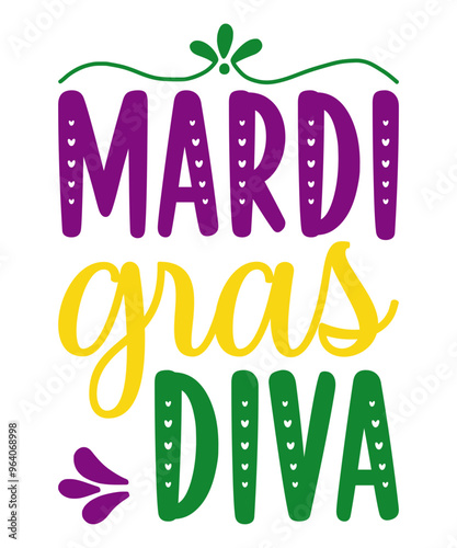 mardi gras svg cut files