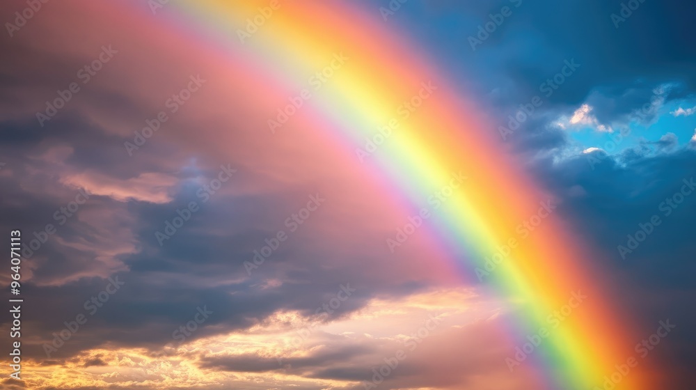 Rainbow in the beautiful sky Rainbow in the beautiful sky
