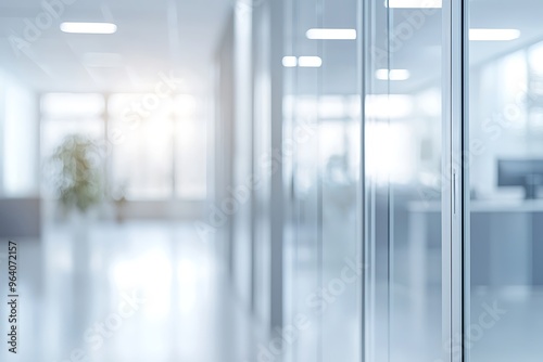 Wallpaper Mural Modern Office Space with Glass Walls and Natural Light Torontodigital.ca