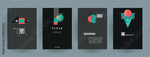 Modern abstract covers set, Modern colorful wave liquid flow poster. Cool gradient shapes composition, vector covers design.	