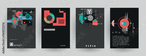 Modern abstract covers set, Modern colorful wave liquid flow poster. Cool gradient shapes composition, vector covers design.	