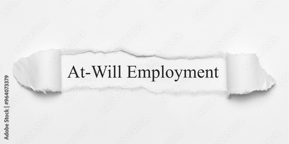 Fototapeta premium At-Will Employment 