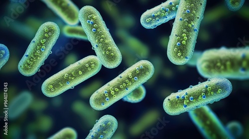 Probiotics Bacteria . Biology, Science Microscopic medicine