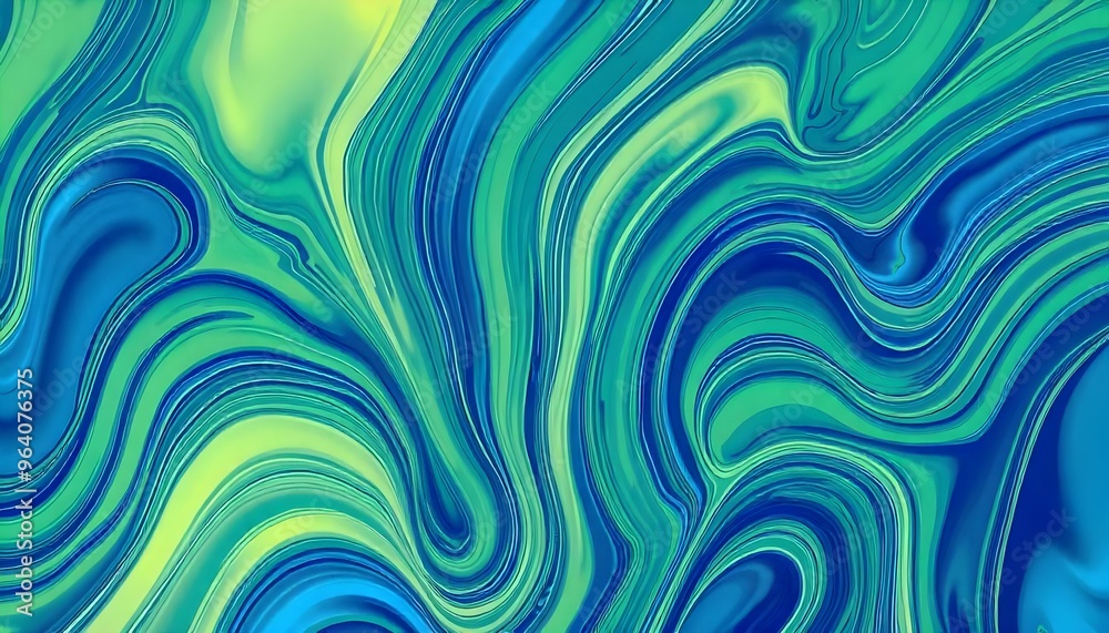 abstract blue waves