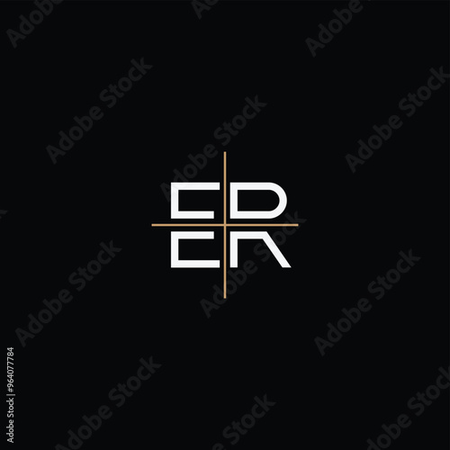 ER or RE abstract letter outstanding professional business awesome artistic branding company different colors illustration logo design.