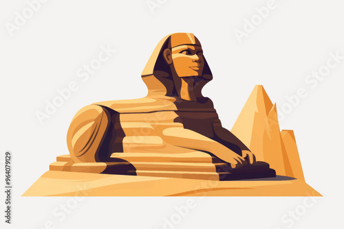 Ancient Egyptian Sphinx illustration