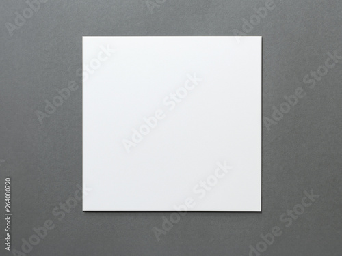 white paper on a wall, White Square MOCKUP image