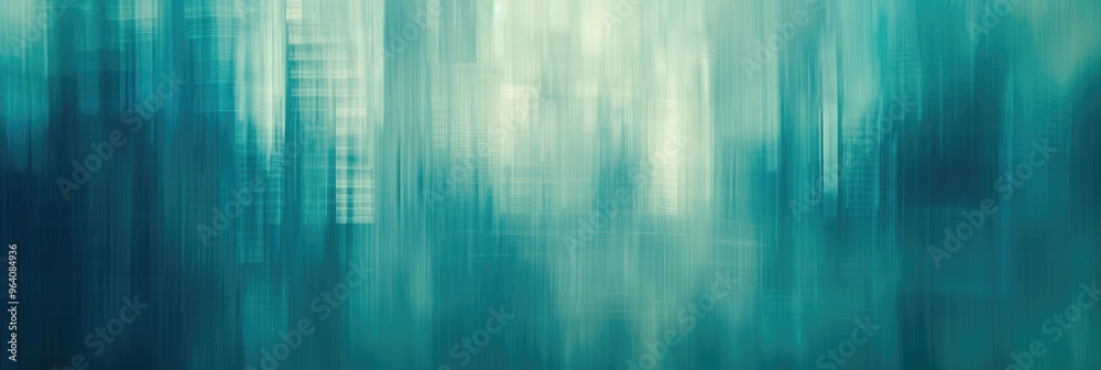 Abstract Blurred Cityscape Background in Blue Tones Abstract Blurred Cityscape Background in Blue Tones