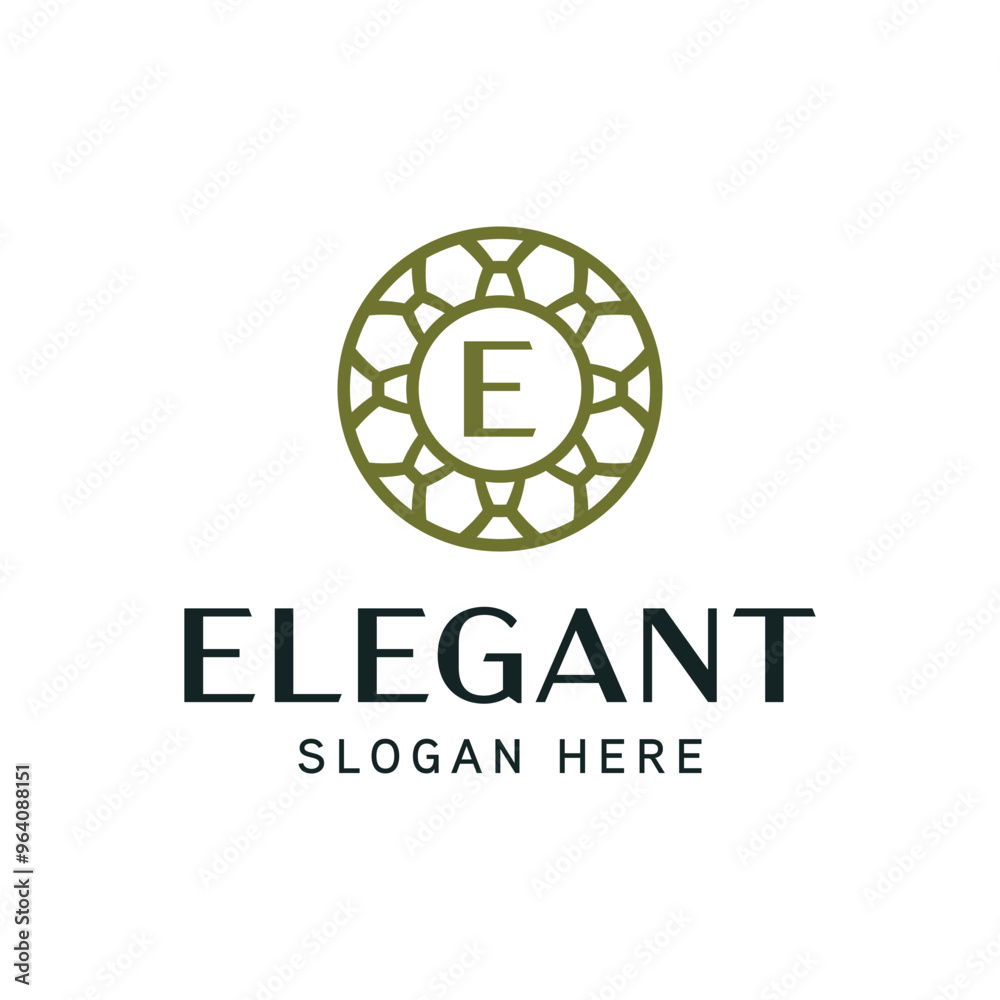Ornamental Crest Design Template for Premium Business Identity Ornamental Crest Design Template for Premium Business Identity