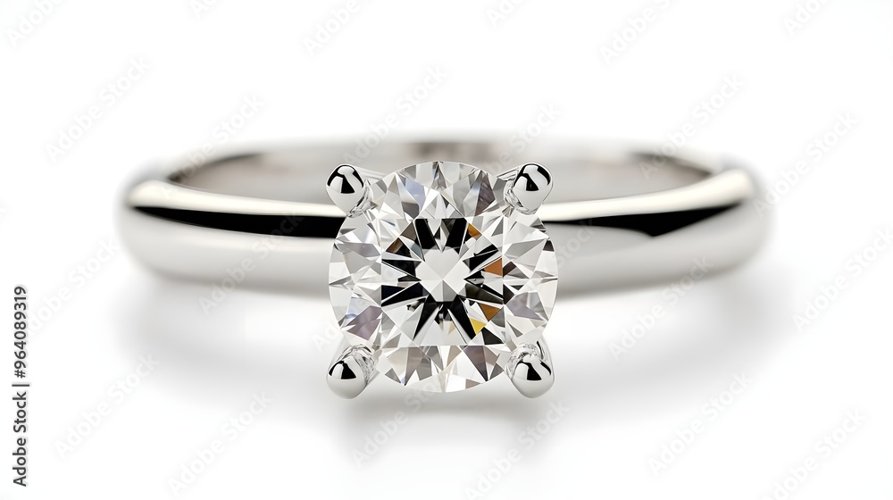 Diamond Engagement Ring Macro Photography