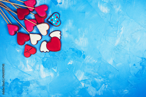 Fotografie Gingerbreads for Valentines Day